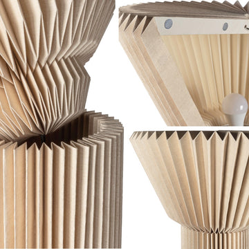 Archer 37" Modern Minimalist Pleated Shade Floor Lamp